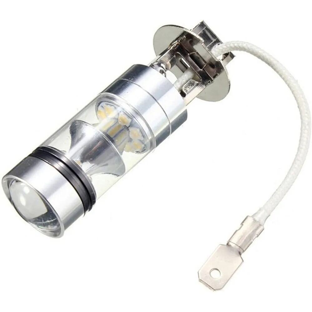 Car LED Fog Light H3 H1 100W 2323 20SMD 6000K White High Power H3 led Bulbs